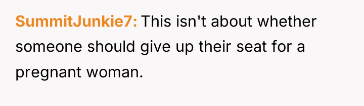SummitJunkie7 This isn't about whether someone should give up their...