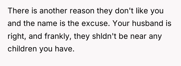 There is another reason they don't like you and the...