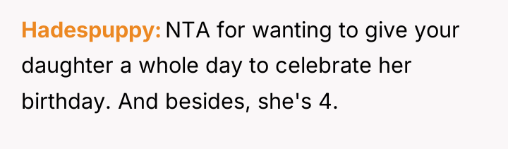 Hadespuppy NTA for wanting to give your daughter a whole...