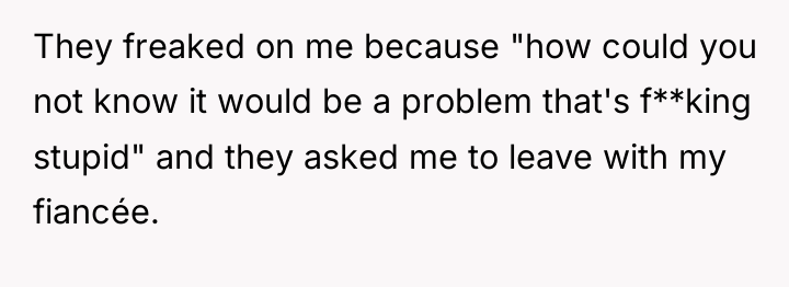 They freaked on me because "how could you not know...