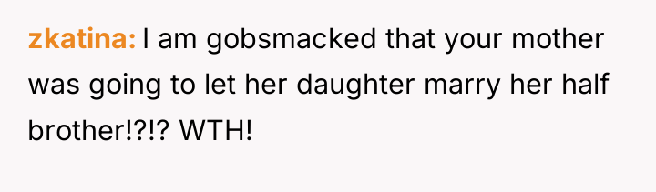 zkatina I am gobsmacked that your mother was going to...