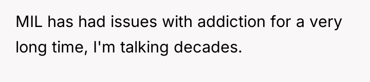 MIL has had issues with addiction for a very long...