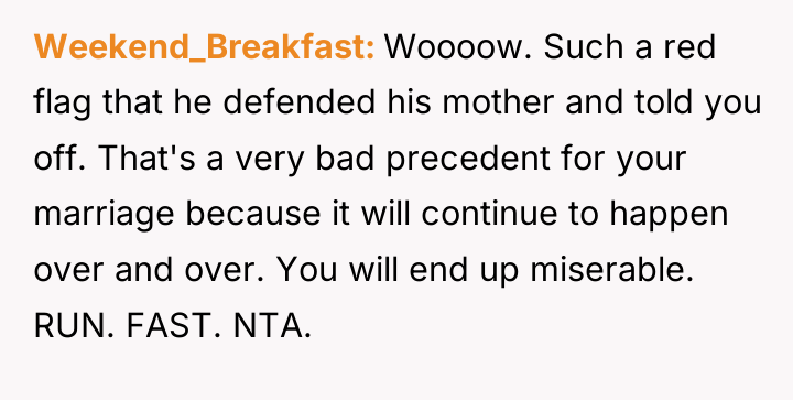 Weekend_Breakfast Woooow. Such a red flag that he defended his...