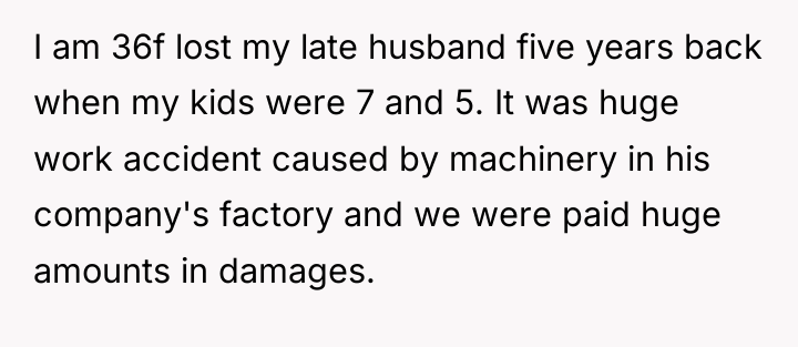 I am 36f lost my late husband five years back...