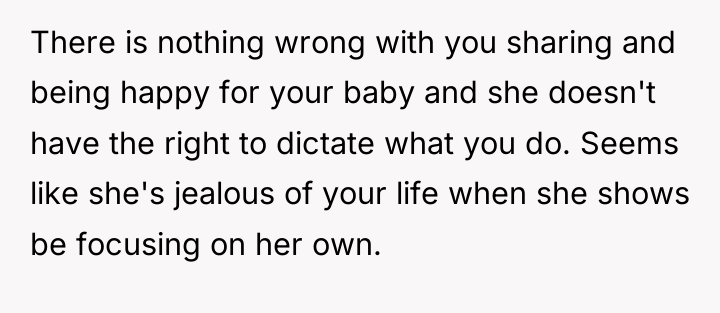 There is nothing wrong with you sharing and being happy...