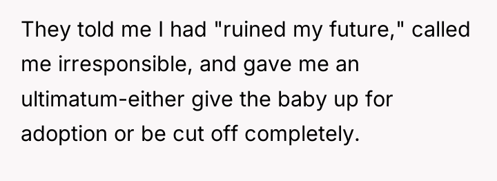 They told me I had "ruined my future," called me...
