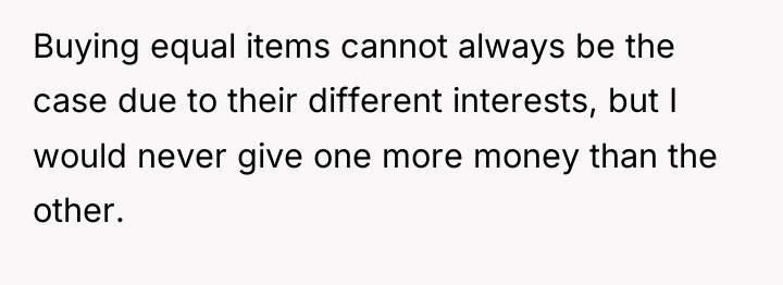 Buying equal items cannot always be the case due to...