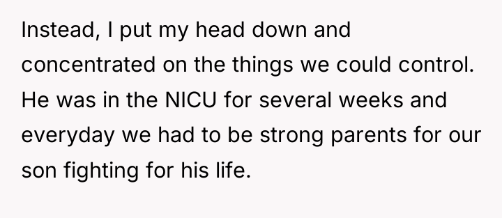 Instead, I put my head down and concentrated on the...