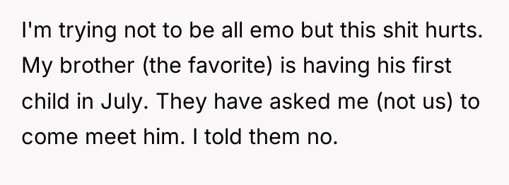 I'm trying not to be all emo but this shit...