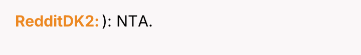 RedditDK2 ): NTA.