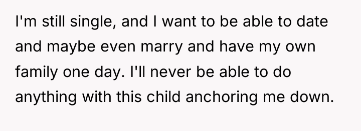 I'm still single, and I want to be able to...