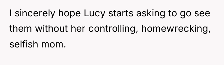I sincerely hope Lucy starts asking to go see them...