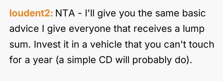 loudent2 NTA - I'll give you the same basic advice...