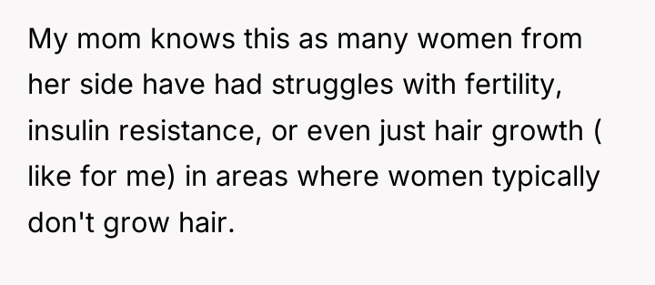 My mom knows this as many women from her side...