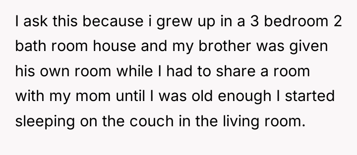 I ask this because i grew up in a 3...