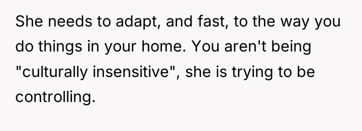 She needs to adapt, and fast, to the way you...