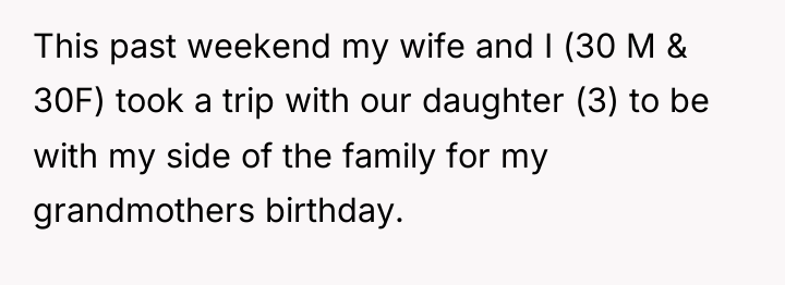 This past weekend my wife and I (30 M &...