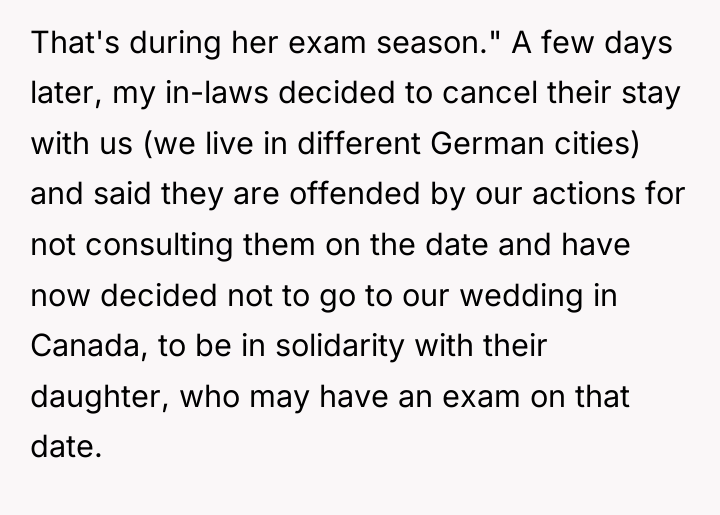 That's during her exam season." A few days later, my...