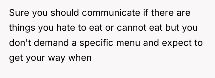 Sure you should communicate if there are things you hate...