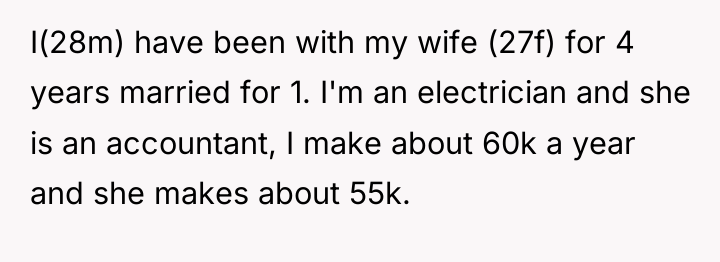 I(28m) have been with my wife (27f) for 4 years...