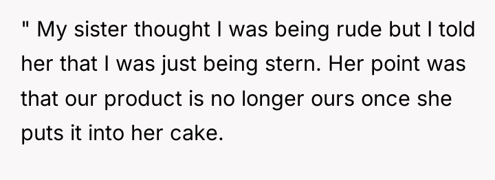 " My sister thought I was being rude but I...
