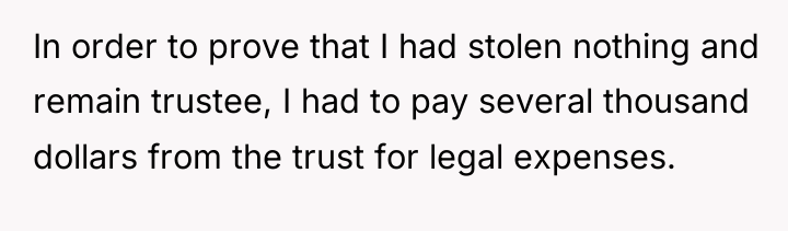 In order to prove that I had stolen nothing and...