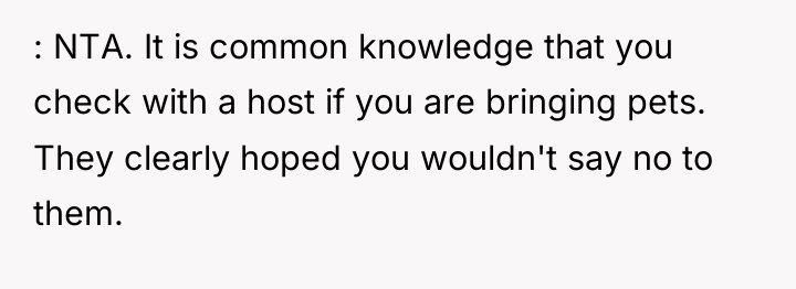 : NTA. It is common knowledge that you check with...