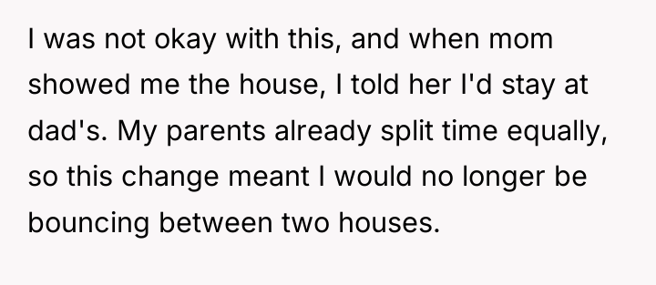 I was not okay with this, and when mom showed...