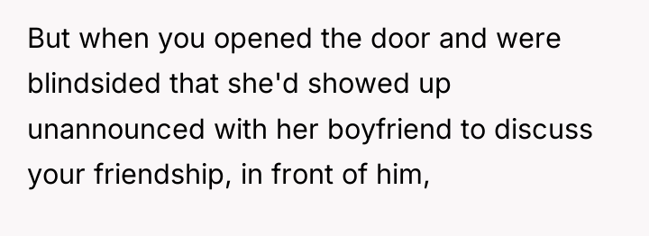 But when you opened the door and were blindsided that...
