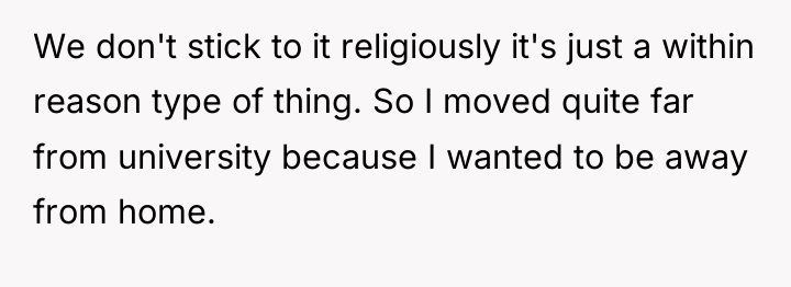 We don't stick to it religiously it's just a within...