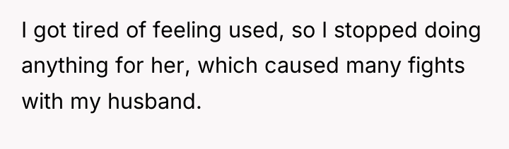 I got tired of feeling used, so I stopped doing...