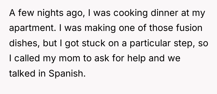 A few nights ago, I was cooking dinner at my...