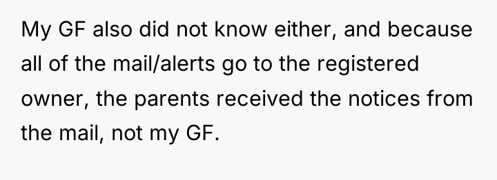My GF also did not know either, and because all...
