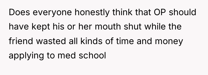 Does everyone honestly think that OP should have kept his...