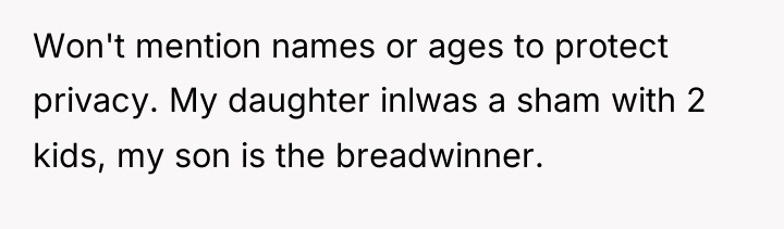 Won't mention names or ages to protect privacy. My daughter...