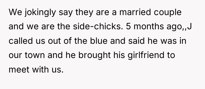 We jokingly say they are a married couple and we...