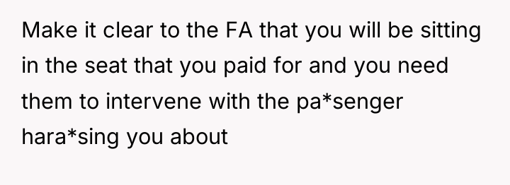 Make it clear to the FA that you will be...