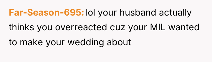 Far-Season-695 lol your husband actually thinks you overreacted cuz your...
