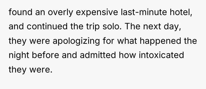 found an overly expensive last-minute hotel, and continued the trip...