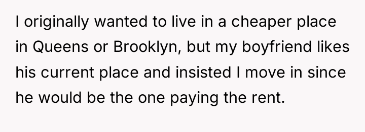 I originally wanted to live in a cheaper place in...