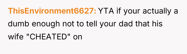 ThisEnvironment6627 YTA if your actually a dumb enough not to...