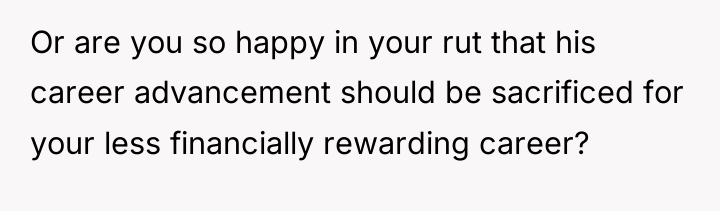 Or are you so happy in your rut that his...