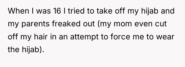 When I was 16 I tried to take off my...