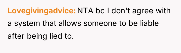 Lovegivingadvice NTA bc I don't agree with a system that...