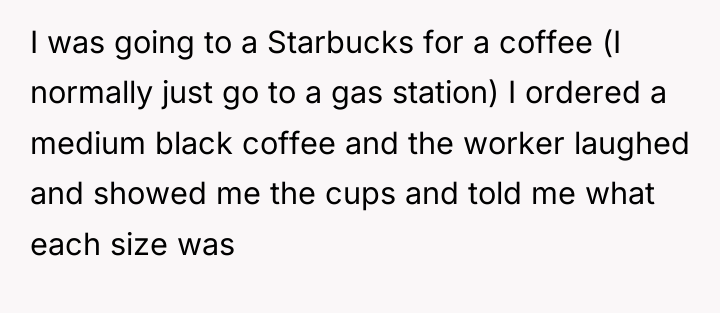 I was going to a Starbucks for a coffee (I...