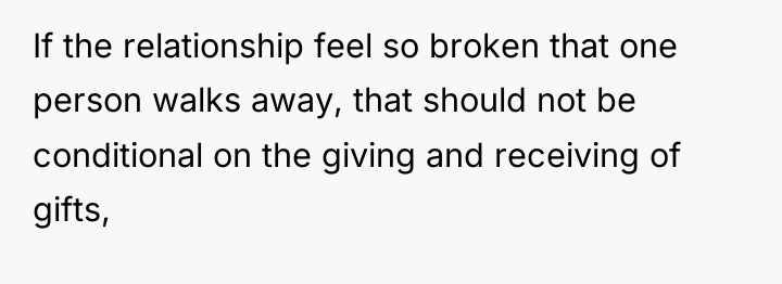 If the relationship feel so broken that one person walks...