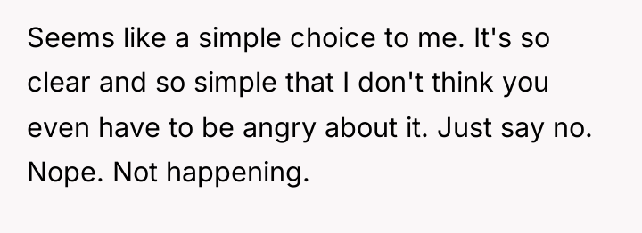 Seems like a simple choice to me. It's so clear...
