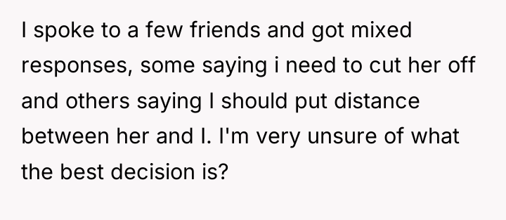 I spoke to a few friends and got mixed responses,...