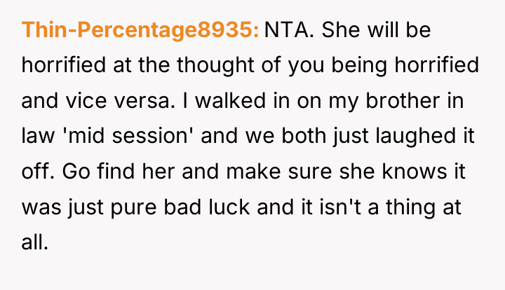 Thin-Percentage8935 NTA. She will be horrified at the thought of...