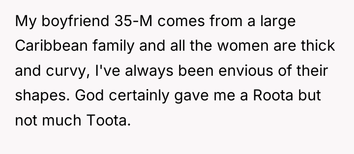 My boyfriend 35-M comes from a large Caribbean family and...